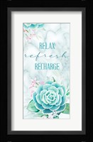 Relax Recharge 1 V2 Framed Print