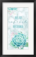 Relax Recharge 1 V2 Framed Print