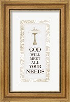 God Will Meet All 1 v2 Fine Art Print