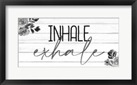 Inhale 1 Framed Print