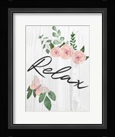 Relax Florals 1 Framed Print