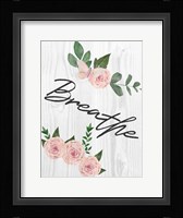 Breathe Florals 1 Framed Print