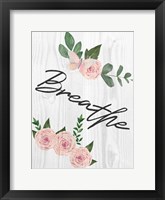 Breathe Florals 1 Framed Print
