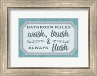 Wash Brush Flush Fine Art Print