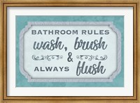 Wash Brush Flush Fine Art Print
