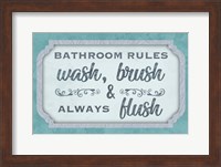 Wash Brush Flush Fine Art Print