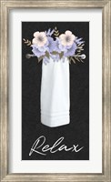 Relax Floral Towel Fine Art Print