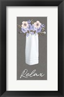Relax Floral Towel 2 Fine Art Print