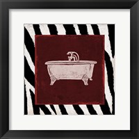 Crimson Safari Bath 3 Framed Print