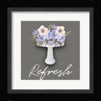 Unwind Floral Sink 2 Framed Print