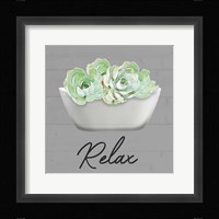 Relaxed Succulent Framed Print