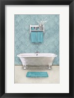 Vintage Teal Bath Fine Art Print