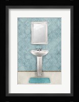 Vintage Teal Sink Fine Art Print