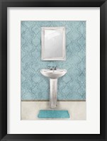 Vintage Teal Sink Fine Art Print