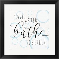 Bathe Together Framed Print