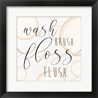 Wash Brush Framed Print