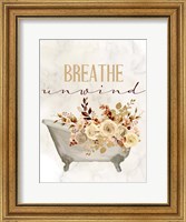 Breathe Unwind Tub Fine Art Print