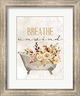 Breathe Unwind Tub Fine Art Print