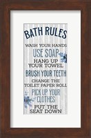 Bath Rules Fine Art Print