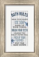 Bath Rules Fine Art Print