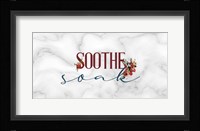Soothe Soak Panel Framed Print