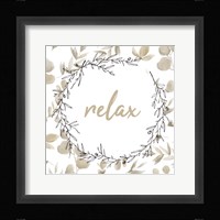 Beige Bath 1 Framed Print