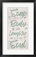 Soap And The Soul Fine Art Print
