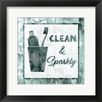 Clean And Sparkly Framed Print