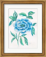 Floral Blue 1 Fine Art Print