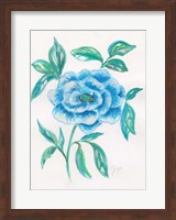 Floral Blue 1 Fine Art Print