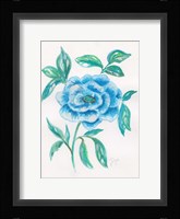 Floral Blue 1 Framed Print