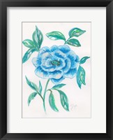 Floral Blue 1 Fine Art Print