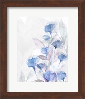 Modern Poppies 2 Blue Fine Art Print