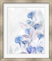 Modern Poppies 2 Blue Fine Art Print