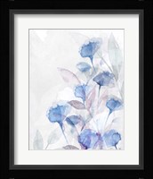 Modern Poppies 2 Blue Fine Art Print