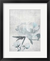 Watercolor Blooms 1 2.0 Blue Framed Print