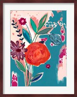 Torn Wallpaper Floral Fine Art Print