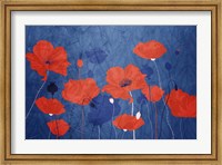 Classic Blue Poppies Fine Art Print