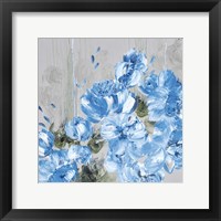 Blue Cascading Delight 1 Framed Print