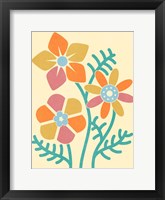 Split Blooms Framed Print