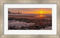 Sunset on the Coast of Yorkshire, UK Fine Art Print