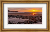 Sunset on the Coast of Yorkshire, UK Fine Art Print
