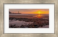 Sunset on the Coast of Yorkshire, UK Fine Art Print