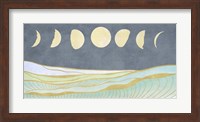 Moon and Tidal Waves Fine Art Print