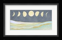 Moon and Tidal Waves Fine Art Print