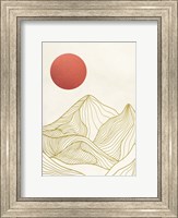 Sunset on the Mountains I Fine Art Print