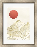 Sunset on the Mountains I Fine Art Print