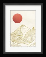 Sunset on the Mountains I Fine Art Print