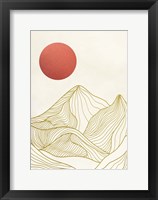 Sunset on the Mountains I Framed Print