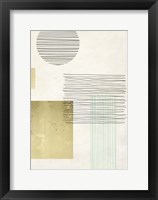 Lines and Shapes III Framed Print